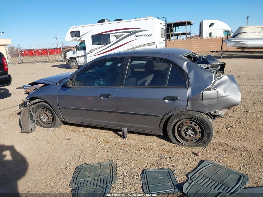 2005 Honda Civic Vp VIN: 1HGES16375L022561 Lot: 43983190