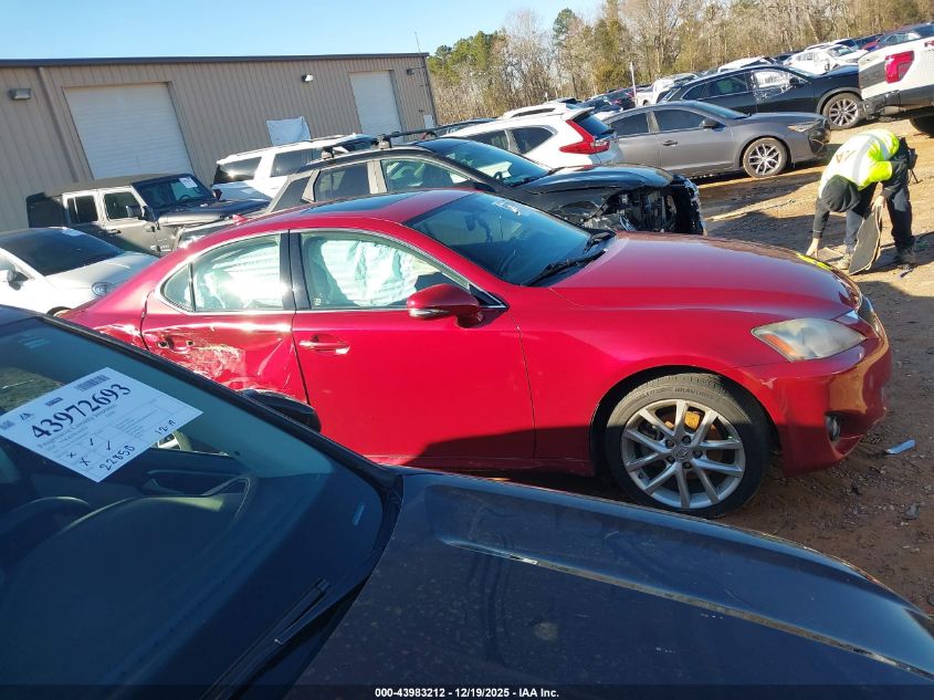 2012 Lexus Is 250 VIN: JTHCF5C20C5058041 Lot: 43983212