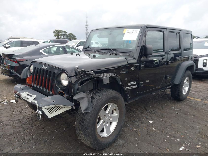 2013 Jeep Wrangler Unlimited Sport VIN: 1C4BJWDGXDL697326 Lot: 43983220