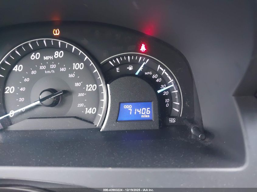 2012 Toyota Camry Le VIN: 4T1BF1FK6CU030859 Lot: 43983224