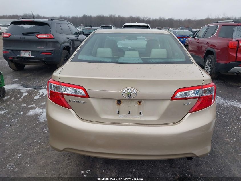 2012 Toyota Camry Le VIN: 4T1BF1FK6CU030859 Lot: 43983224