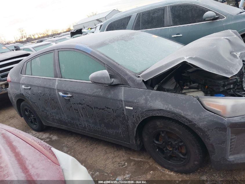 2018 Hyundai Ioniq Hybrid Blue VIN: KMHC65LC4JU074493 Lot: 43983229