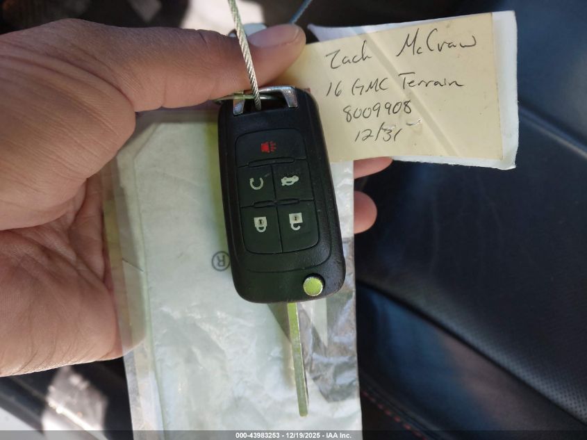 2016 GMC Terrain Slt VIN: 2GKFLPE39G6345014 Lot: 43983253