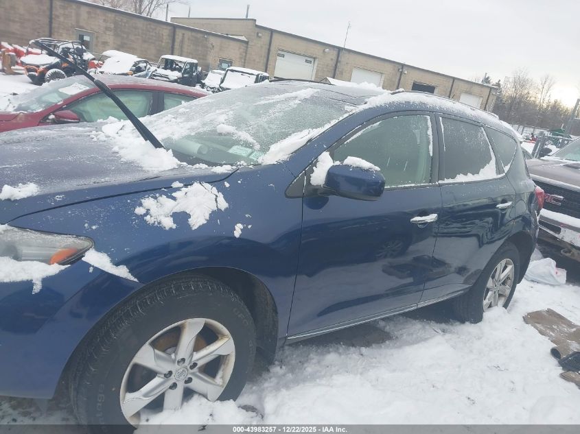 2010 Nissan Murano Sl VIN: JN8AZ1MW2AW132436 Lot: 43983257