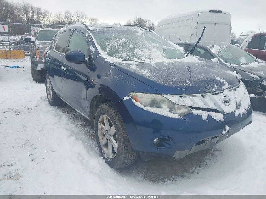 2010 Nissan Murano Sl VIN: JN8AZ1MW2AW132436 Lot: 43983257