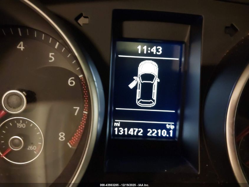 2013 Volkswagen Golf 2.5L 4-Door VIN: WVWDB7AJ0DW138250 Lot: 43983285