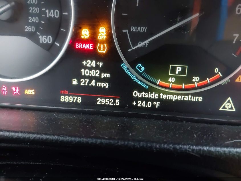 2013 BMW 328I xDrive VIN: WBA3B3C50DF540755 Lot: 43983318