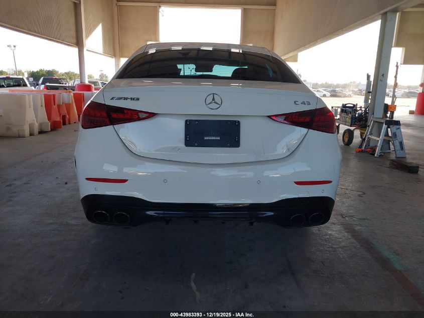 2023 Mercedes-Benz Amg C 43 4Matic VIN: W1KAF8HB3PR078260 Lot: 43983393