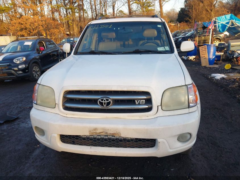 2004 Toyota Sequoia Limited V8 VIN: 5TDBT48A64S218242 Lot: 43983421