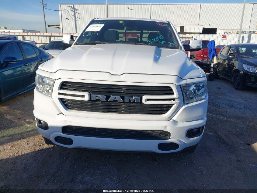 2021 Ram 1500 Big Horn 4X2 6'4 Box VIN: 1C6RREBT8MN712824 Lot: 43983440