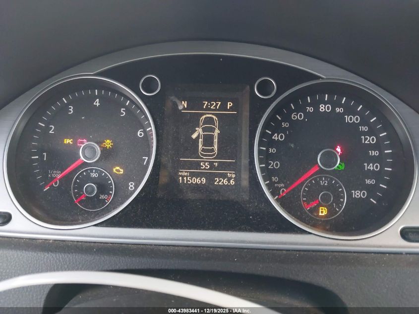 2013 Volkswagen Cc 2.0T Sport Plus VIN: WVWBN7AN2DE507259 Lot: 43983441