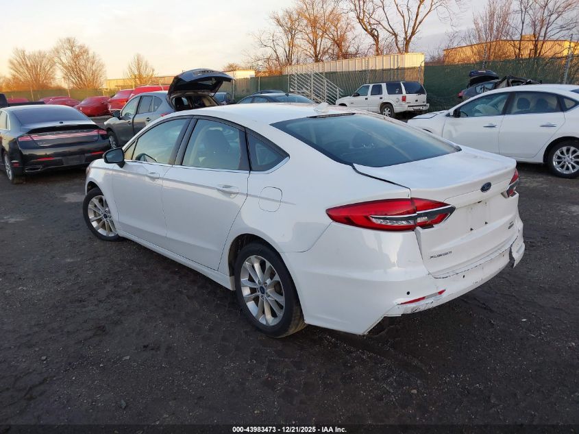 2020 Ford Fusion Hybrid Se VIN: 3FA6P0LU8LR183176 Lot: 43983473
