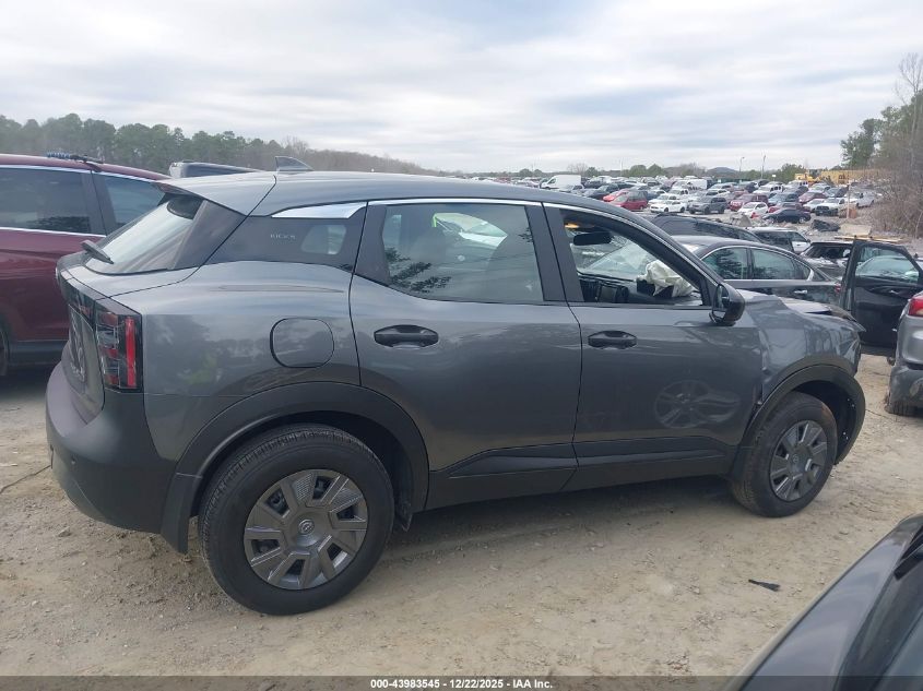 2025 Nissan Kicks S Fwd VIN: 3N8AP6BA4SL398218 Lot: 43983545