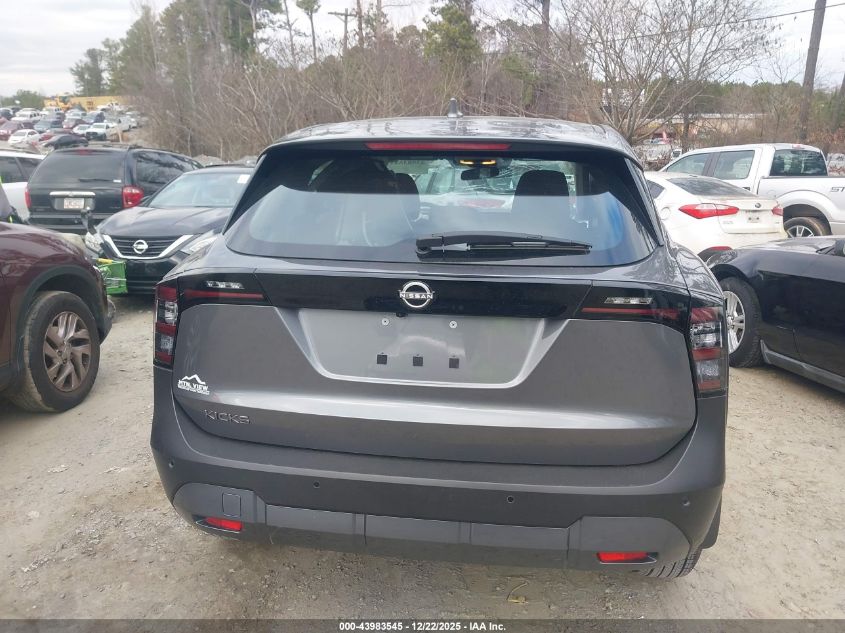 2025 Nissan Kicks S Fwd VIN: 3N8AP6BA4SL398218 Lot: 43983545