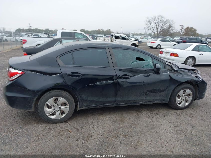 2015 Honda Civic Lx VIN: 2HGFB2F58FH550247 Lot: 43983548