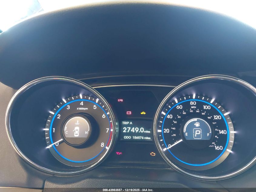 2013 Hyundai Sonata Limited VIN: 5NPEC4AC3DH791906 Lot: 43983557