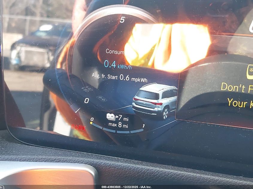 2022 Mercedes-Benz Eqb 300 Suv 4Matic VIN: W1N9M0KB4NN009426 Lot: 43983585