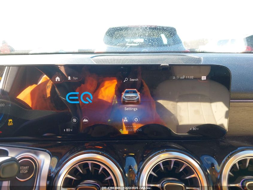 2022 Mercedes-Benz Eqb 300 Suv 4Matic VIN: W1N9M0KB4NN009426 Lot: 43983585