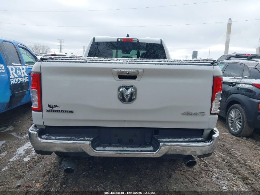 2019 Ram 1500 Big Horn/Lone Star 4X4 6'4 Box VIN: 1C6SRFBT8KN890477 Lot: 43983618