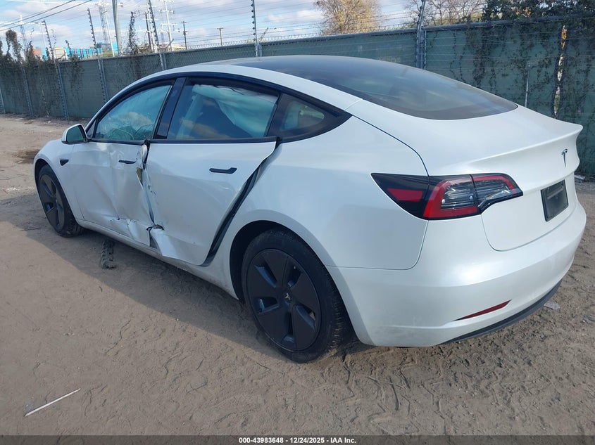Vin: 5yj3e1ea6pf606176, lot: 44479356, tesla model 3 rear-wheel drive 20233