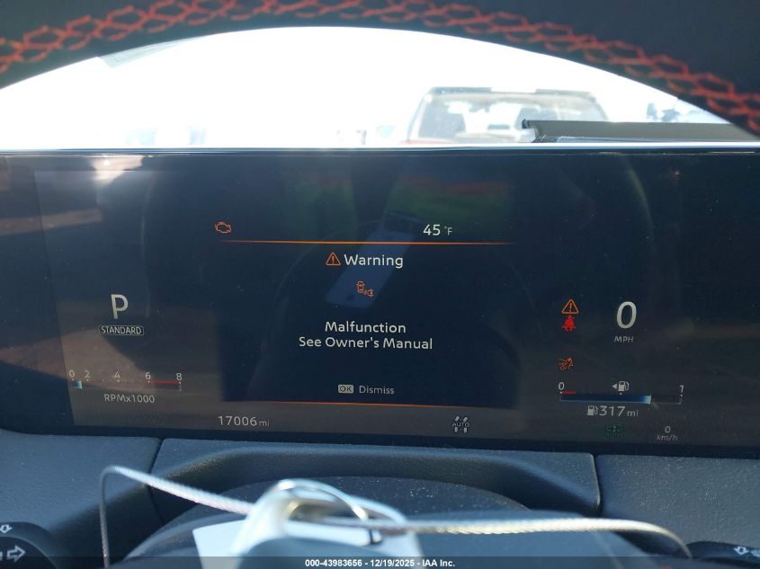 2025 Nissan Armada Pro-4X 4Wd VIN: JN8AY3DE0S9400440 Lot: 43983656