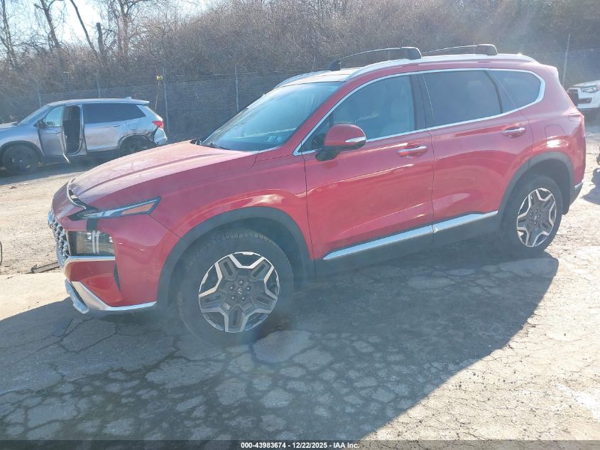 2021 Hyundai Santa Fe Limited VIN: 5NMS4DAL4MH368782 Lot: 43983674