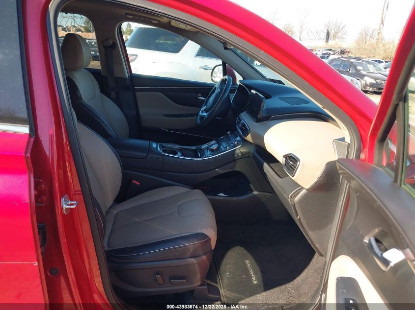 2021 Hyundai Santa Fe Limited VIN: 5NMS4DAL4MH368782 Lot: 43983674