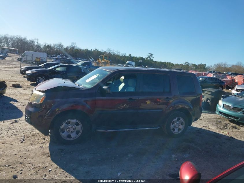 2014 Honda Pilot Lx VIN: 5FNYF3H2XEB005224 Lot: 43983717