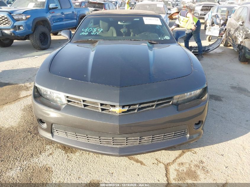 2015 Chevrolet Camaro 1Lt VIN: 2G1FD3D30F9132221 Lot: 43983724