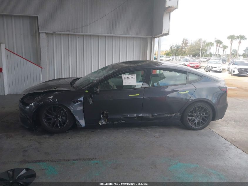 2025 Tesla Model 3 Long Range Rear-Wheel Drive/Standard Rear-Wheel Drive VIN: 5YJ3E1EAXSF995879 Lot: 43983752