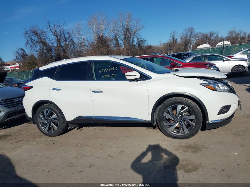 2018 Nissan Murano Platinum VIN: 5N1AZ2MH7JN176713 Lot: 43983793