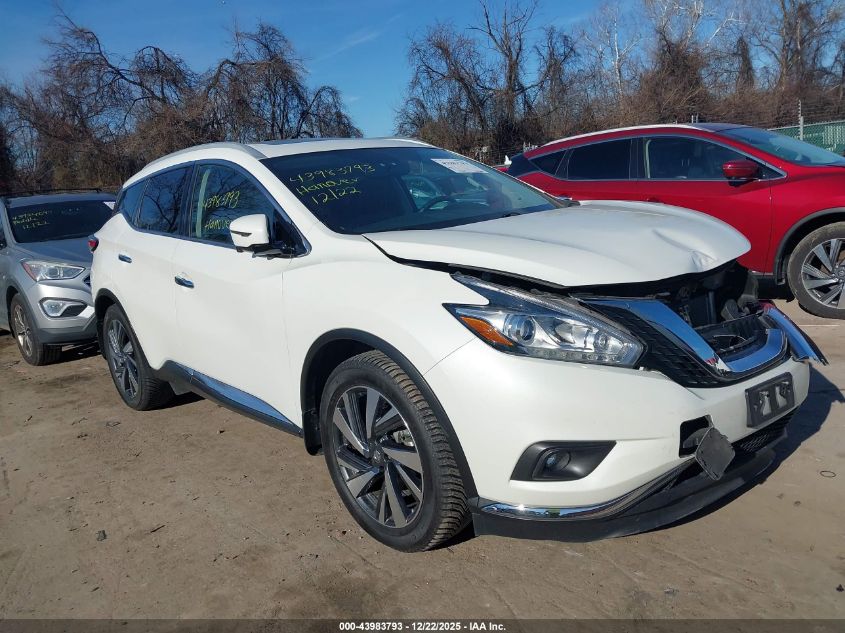 2018 Nissan Murano Platinum VIN: 5N1AZ2MH7JN176713 Lot: 43983793