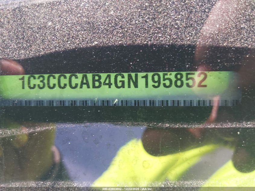 2016 Chrysler 200 Limited Platinum VIN: 1C3CCCAB4GN195852 Lot: 43983802