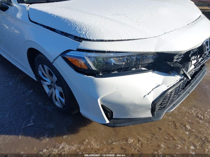 2026 Honda Civic Lx VIN: 2HGFE2F2XTH527478 Lot: 43983807