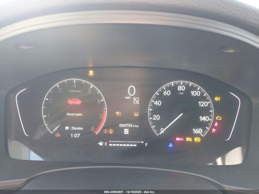 2026 Honda Civic Lx VIN: 2HGFE2F2XTH527478 Lot: 43983807