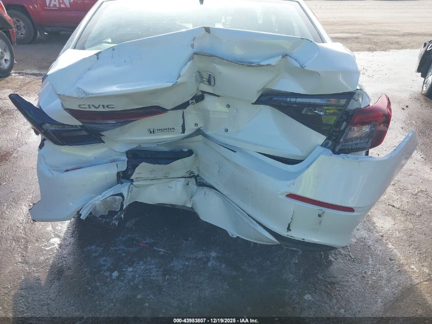 2026 Honda Civic Lx VIN: 2HGFE2F2XTH527478 Lot: 43983807