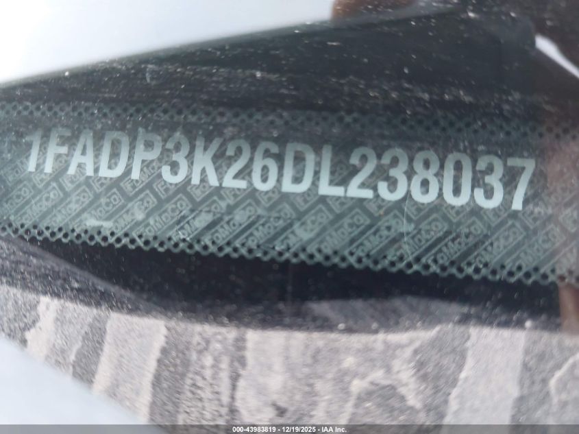 2013 Ford Focus Se VIN: 1FADP3K26DL238037 Lot: 43983819