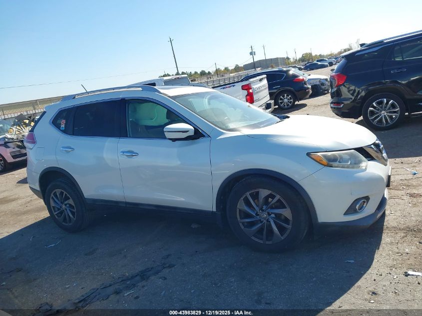 2016 Nissan Rogue Sl VIN: 5N1AT2MTXGC759481 Lot: 43983829