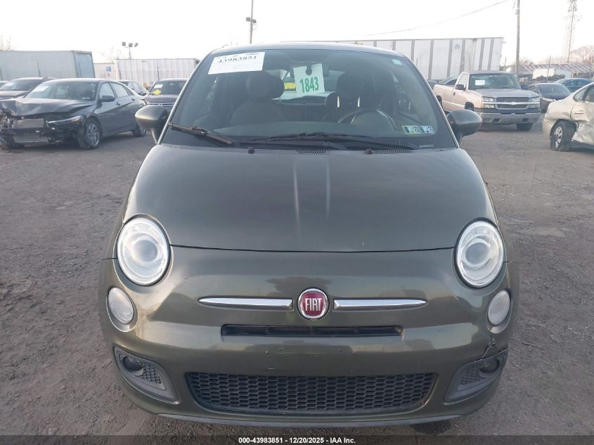 2013 Fiat 500 Sport VIN: 3C3CFFBR4DT741842 Lot: 43983851