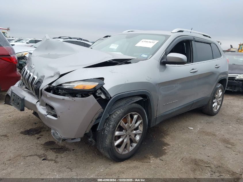 2016 Jeep Cherokee Limited VIN: 1C4PJLDS2GW377896 Lot: 43983854