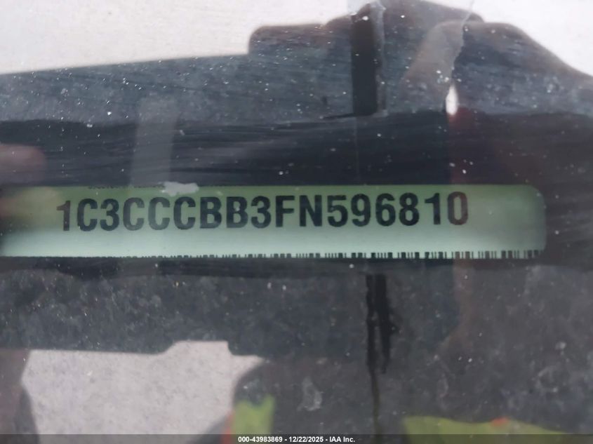 2015 Chrysler 200 S VIN: 1C3CCCBB3FN596810 Lot: 43983869