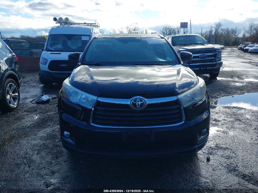 2015 Toyota Highlander Limited V6 VIN: 5TDDKRFH3FS204598 Lot: 43983894