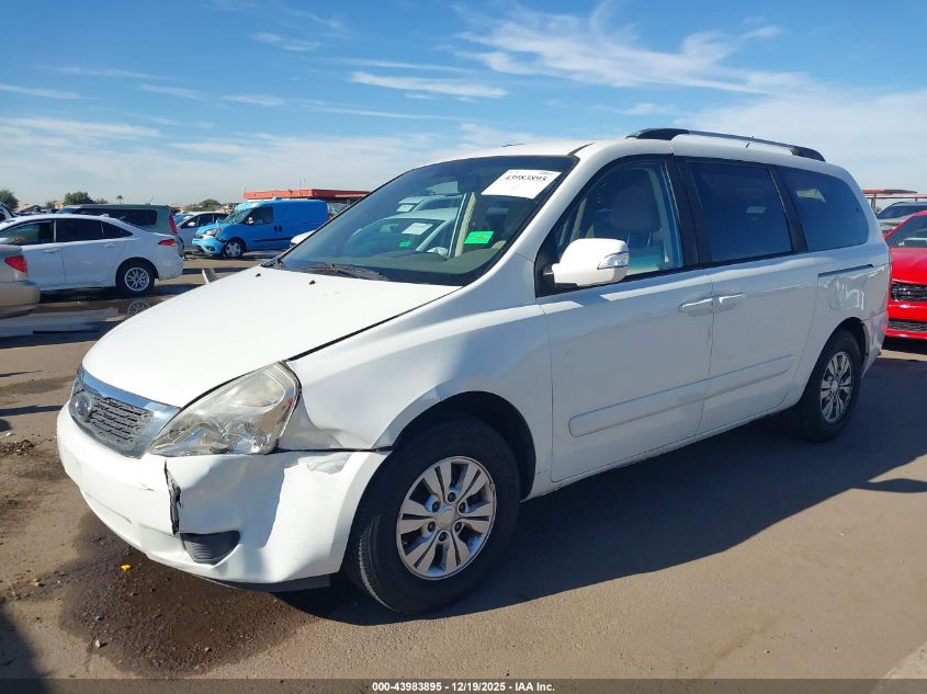 2012 Kia Sedona Lx VIN: KNDMG4C76C6466384 Lot: 43983895