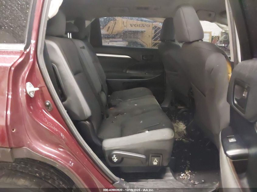 2015 Toyota Highlander Le V6 VIN: 5TDBKRFH2FS122966 Lot: 43983920