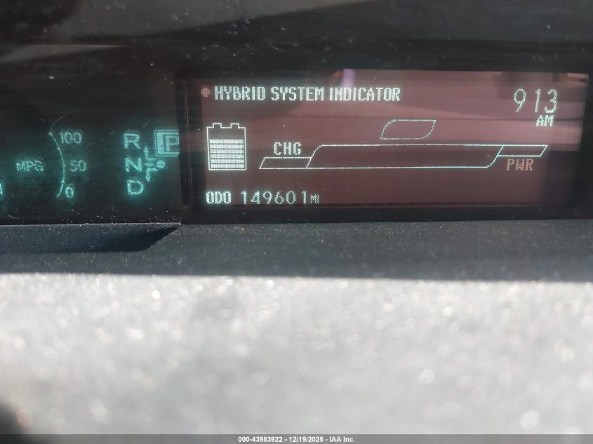 2011 Toyota Prius Two VIN: JTDKN3DU4B1478640 Lot: 43983922