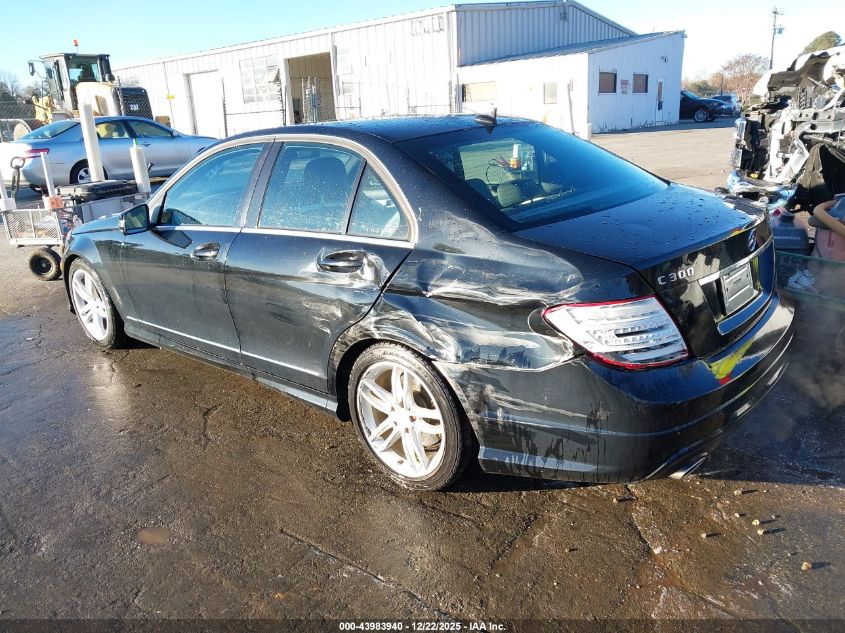 2012 Mercedes-Benz C 300 Sport 4Matic VIN: WDDGF8BB8CA614728 Lot: 43983940