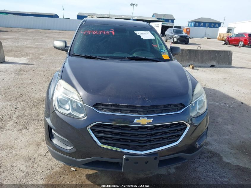 2016 Chevrolet Equinox Ls VIN: 2GNFLEEKXG6186843 Lot: 43983957
