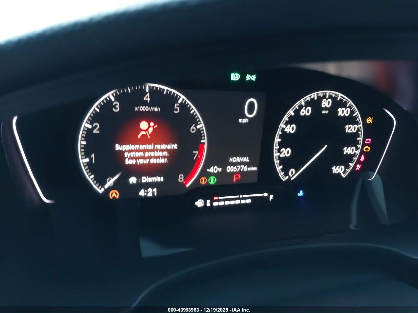 2025 Honda Civic Sport VIN: 2HGFE2F53SH591256 Lot: 43983963