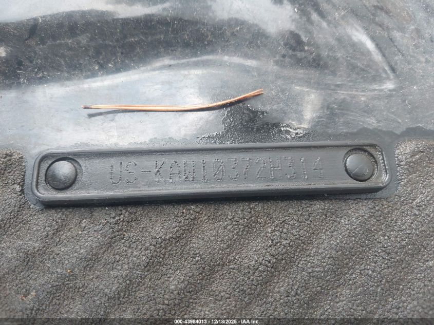 2014 Kawasaki Stx Stx 15F VIN: KAW10372H314 Lot: 43984013