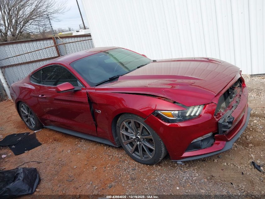 2015 Ford Mustang Gt Premium VIN: 1FA6P8CF2F5360814 Lot: 43984020